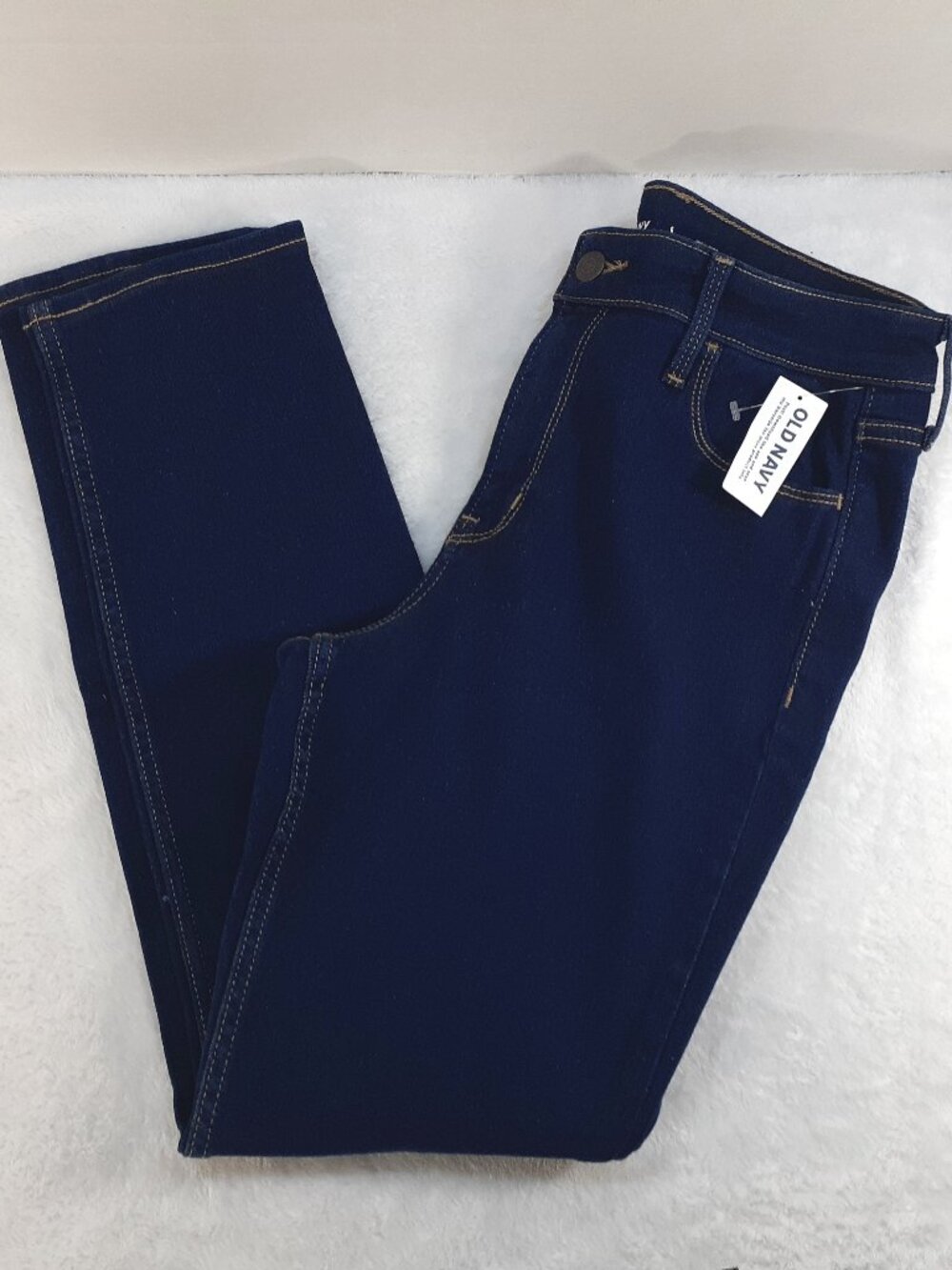 Old Navy Jeans Womens Size 6 Short Blue High Rise Wow Straight Dark Wash NWT